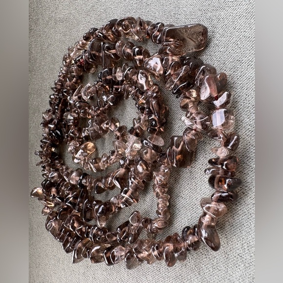 Elegant Brown Beaded Necklace - Picture 4 of 11
